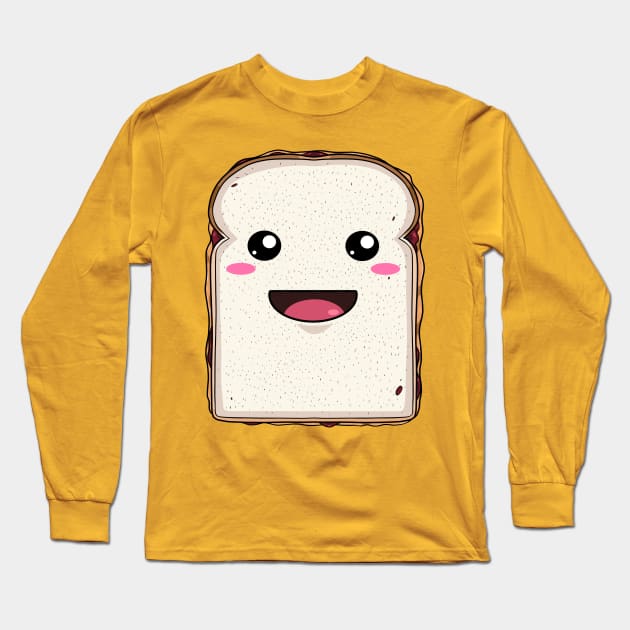 National Peanut Butter and Jelly Sandwich Long Sleeve T-Shirt by Noseking